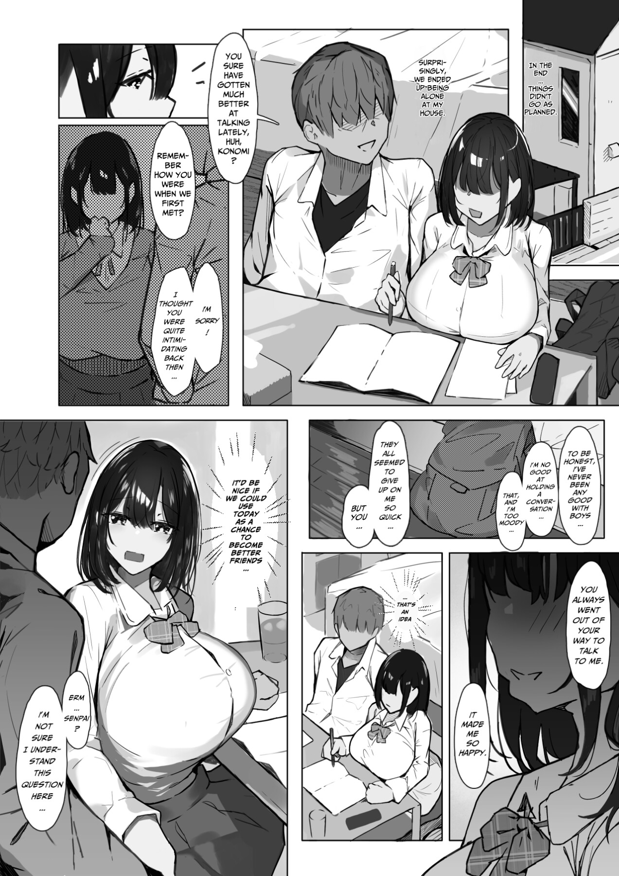 Hentai Manga Comic-It's Just a Study Session with my Senpai.-Read-4